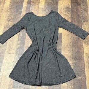 One clothing Los Angeles Stripe Shift Dress With Criss Cross Detail